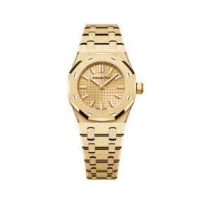 Audemars Piguet Royal Oak 67630BA.GG.1312BA.01 'Mini' Frosted Yellow Gold Quartz