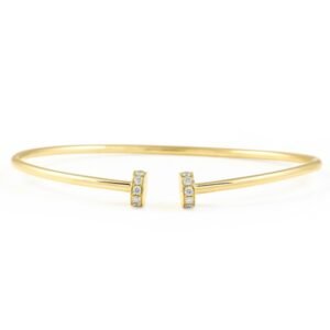 Pave Double Nailhead Cuff Bracelet